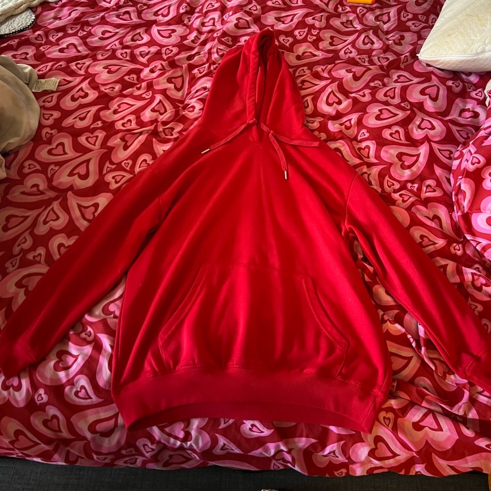 Princess Polly, Olivia, Jade red sweatshirt dress